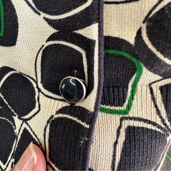 Josephine Chaus Silk Blend Lightweight Button front Cardigan Sweater Size M - Picture 10 of 14